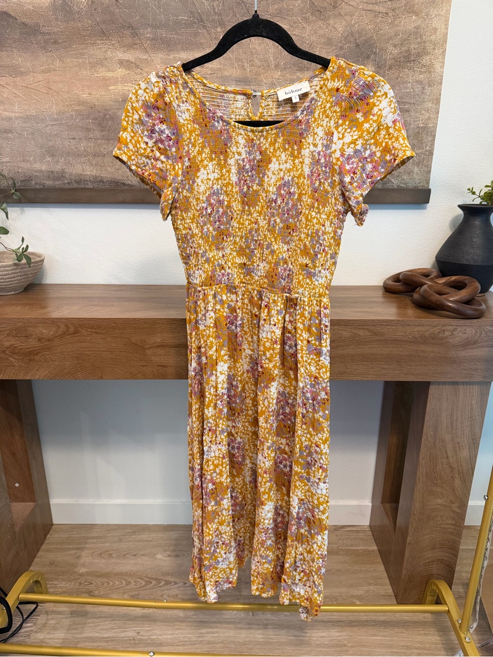 Böhme floral print dress in size S